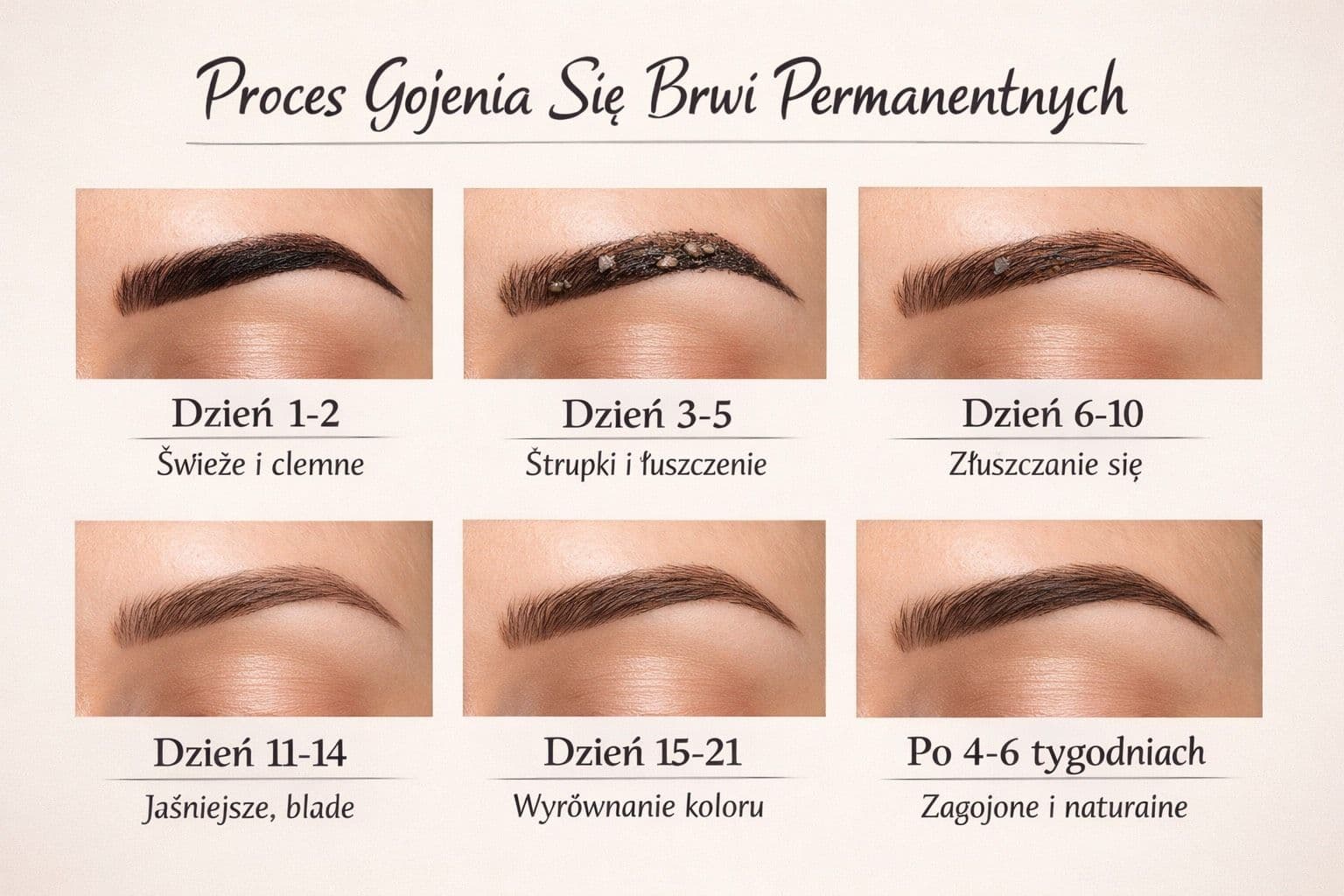 obrazki brwi podczas gojenia